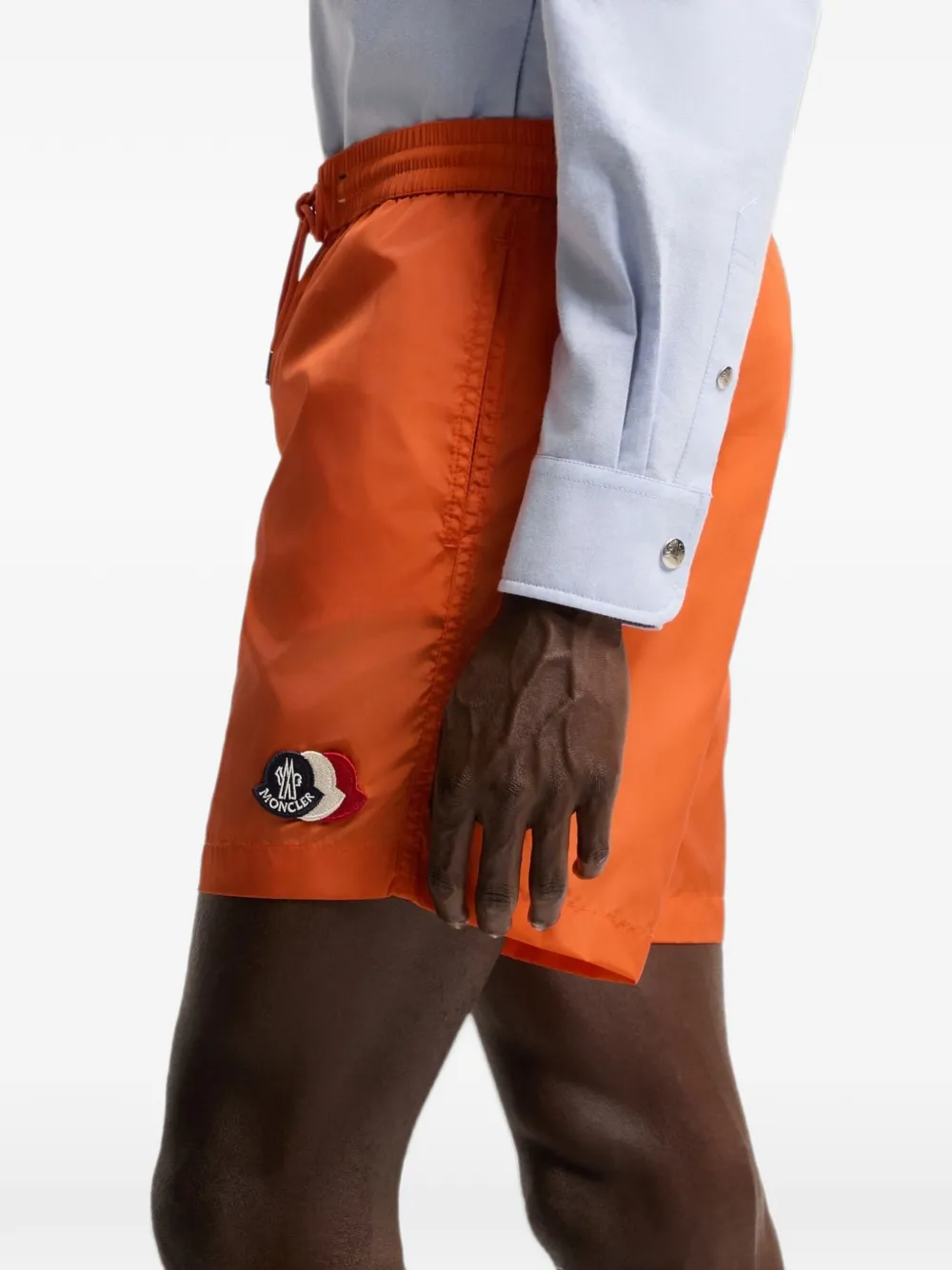 Moncler logo swim shorts Oranje