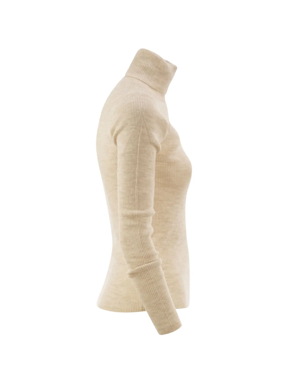 MC2 Saint Barth Erika geribbelde wollen trui Beige