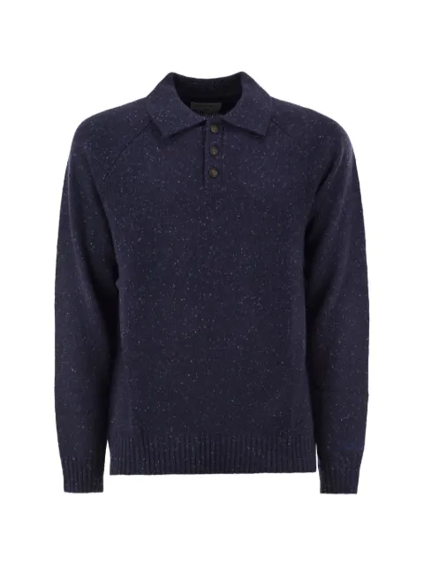 MC2 Saint Barth Alfie wool-blend Donegal knit polo