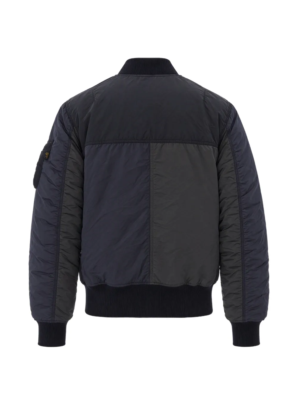 Alpha Industries MA-1 tricolor panelled bomber jacket Zwart