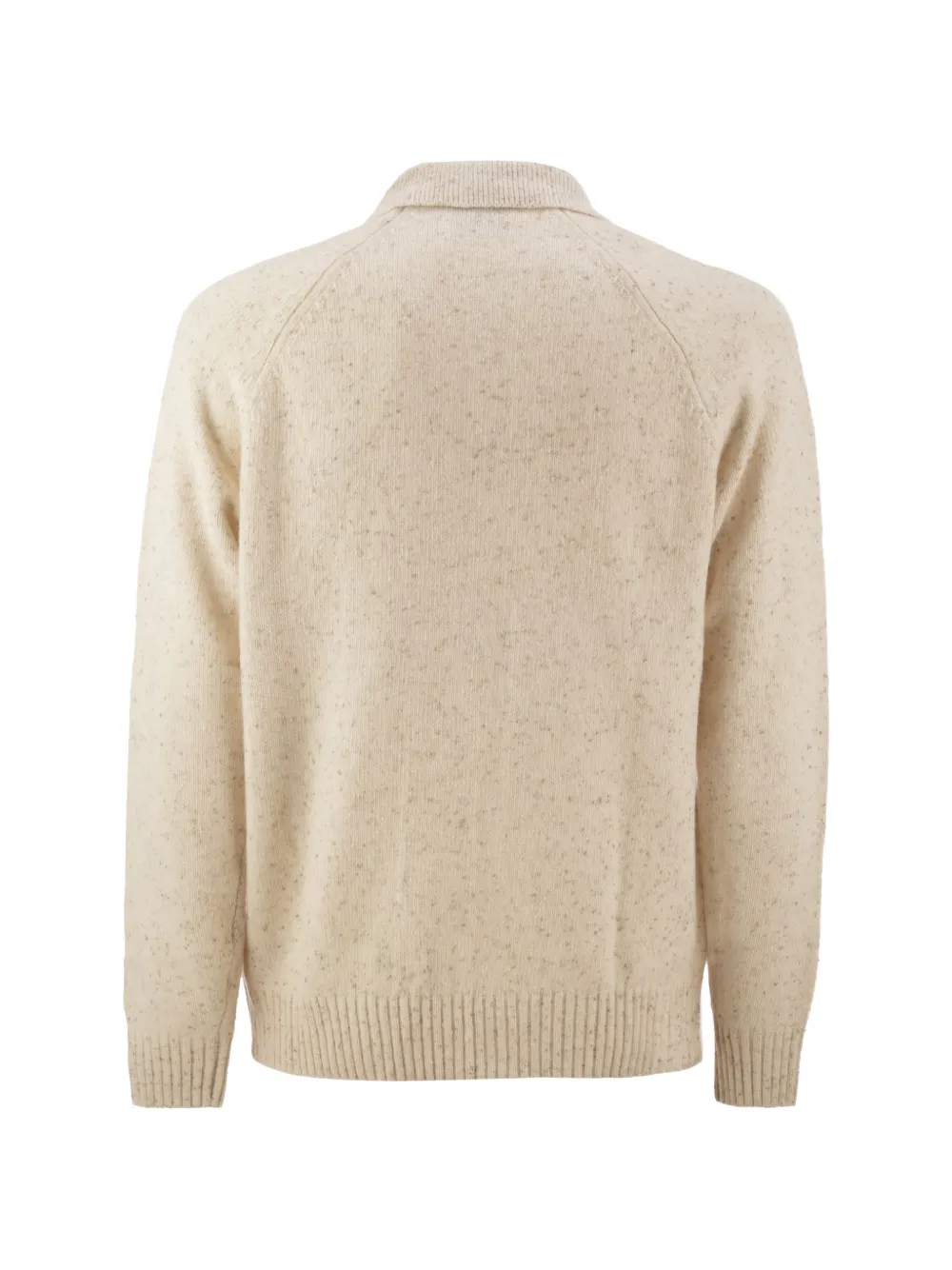 MC2 Saint Barth beige Alfie wool-blend Donegal knit polo