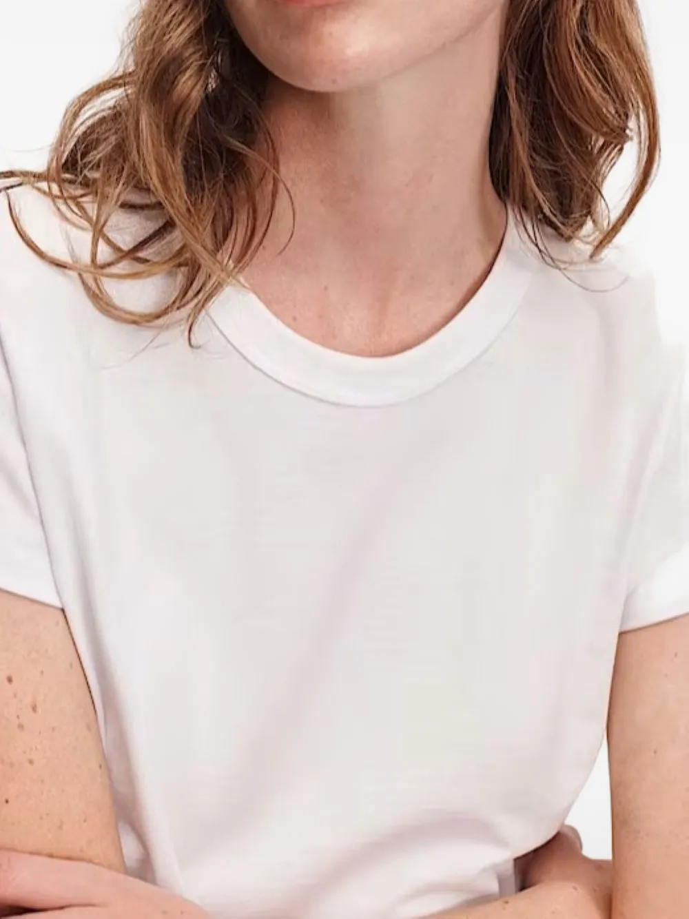 rag & bone Kelly crew-neck cropped T-shirt Wit