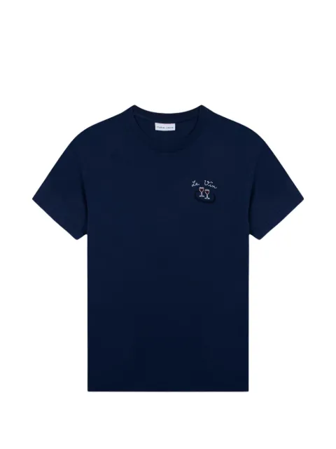 Maison Labiche Popincourt embroidered organic-cotton T-shirt
