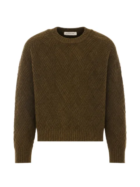 Lanvin cable-knit wool sweater
