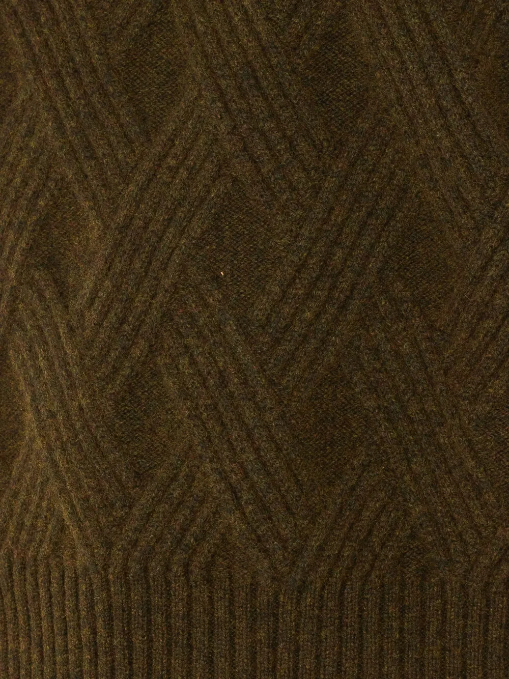 Lanvin Kabelgebreide wollen trui Groen