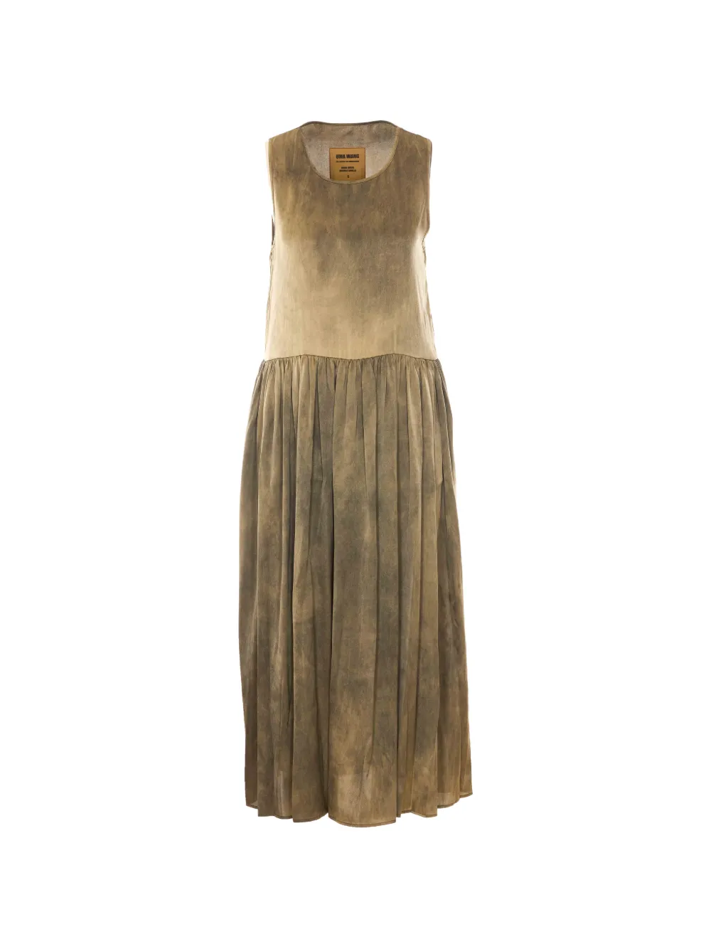 Uma Wang flared midiidress Groen