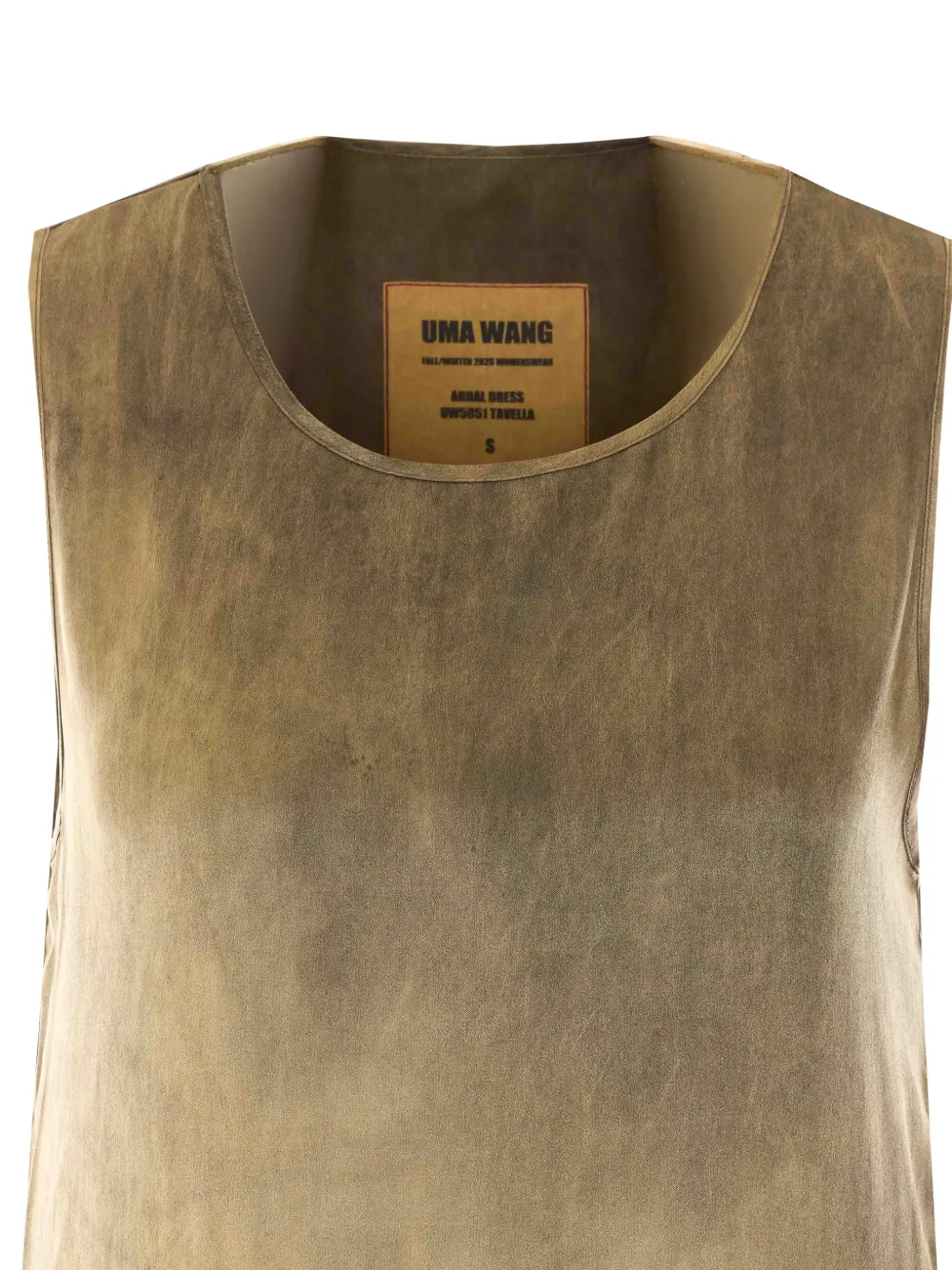 Uma Wang flared midiidress Groen