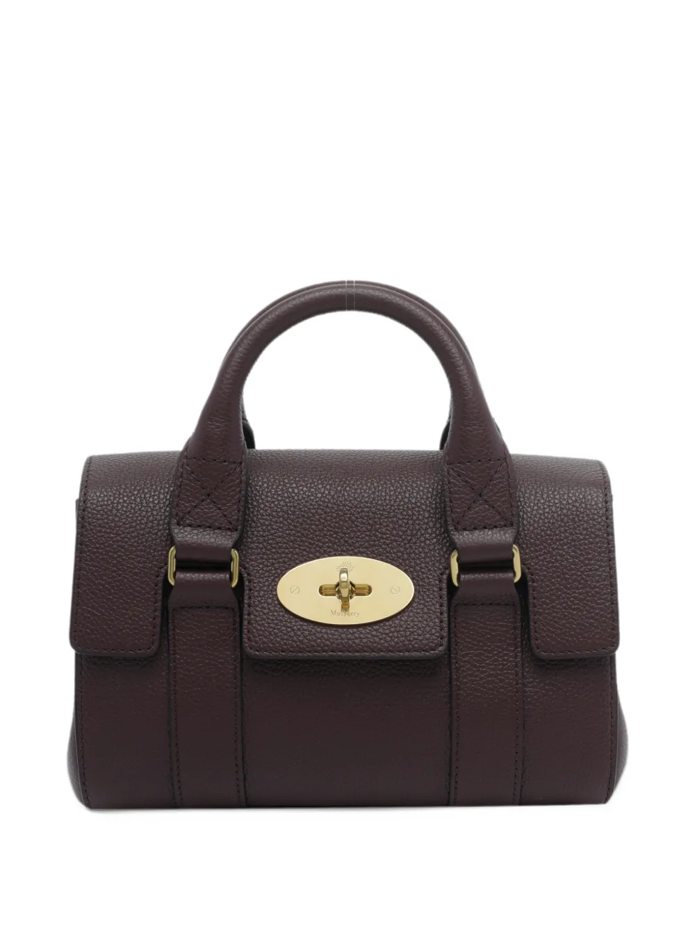 Mulberry mini Babyswater leather satchel bag - Rosso