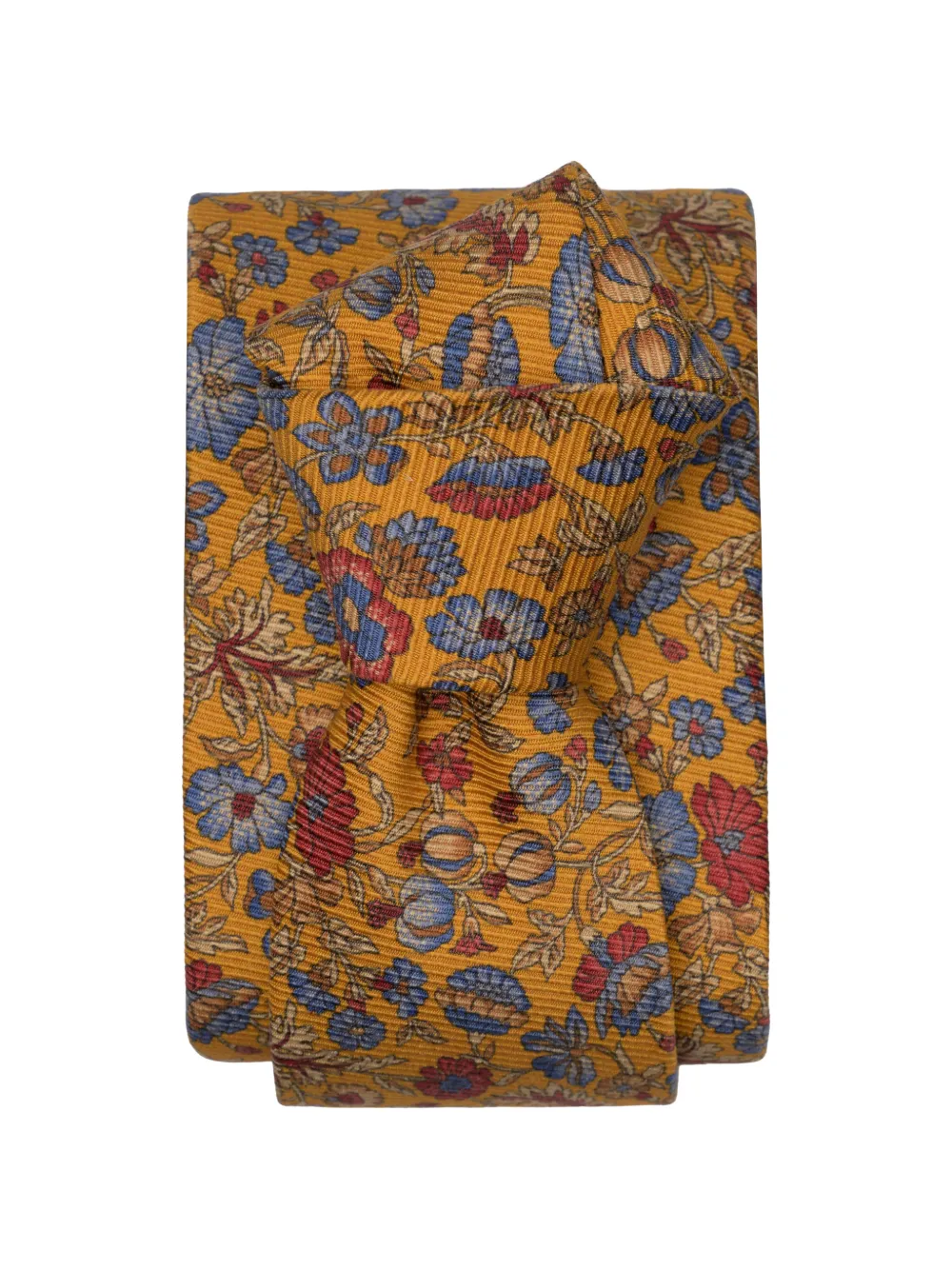 Elizabetta Conte floral-print silk tie - Giallo