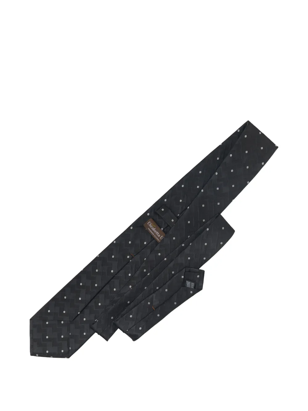 Elizabetta Vittore herringbone tie - Nero