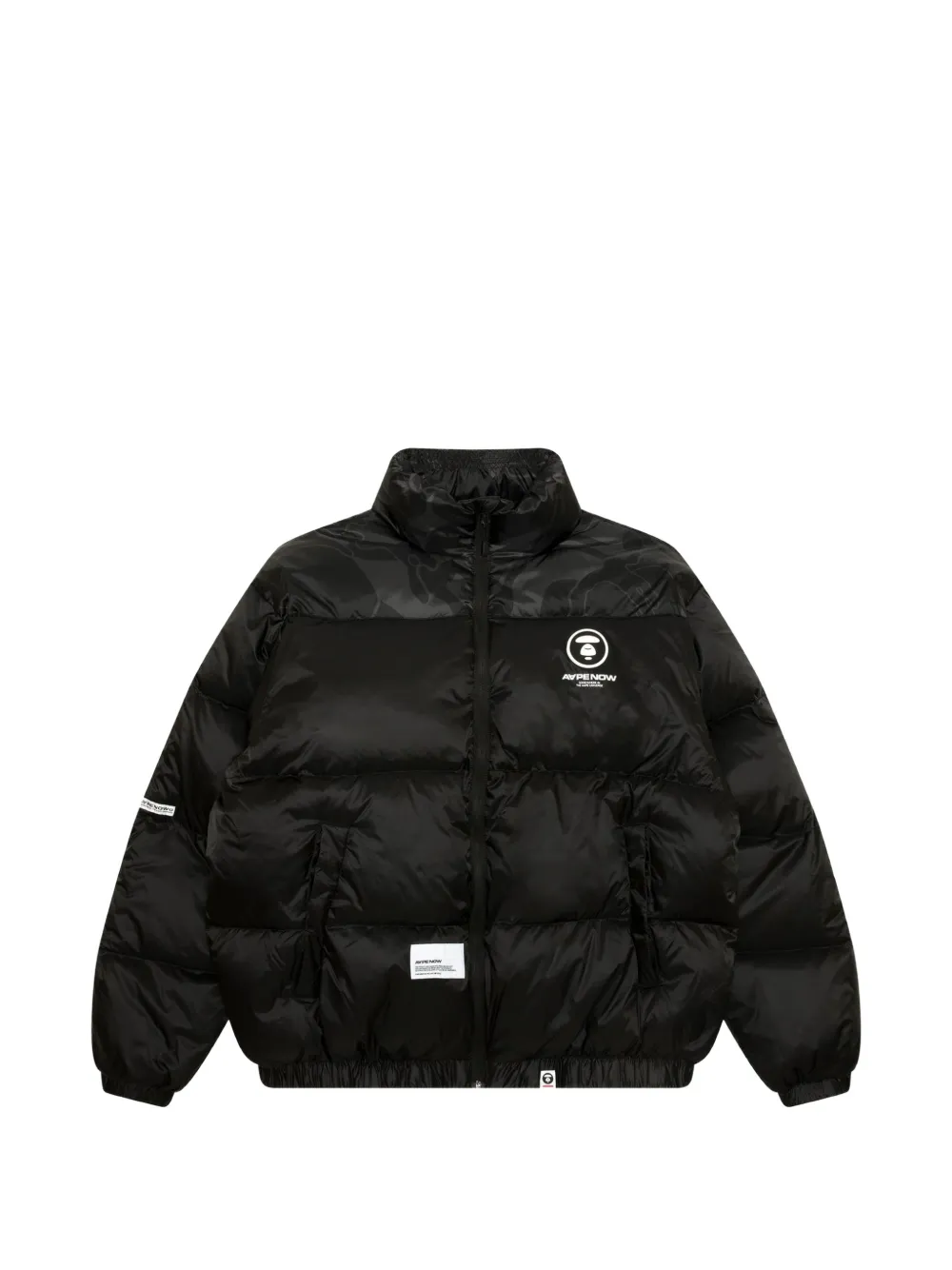AAPE BY *A BATHING APE® Moonface logo down jacket - Black