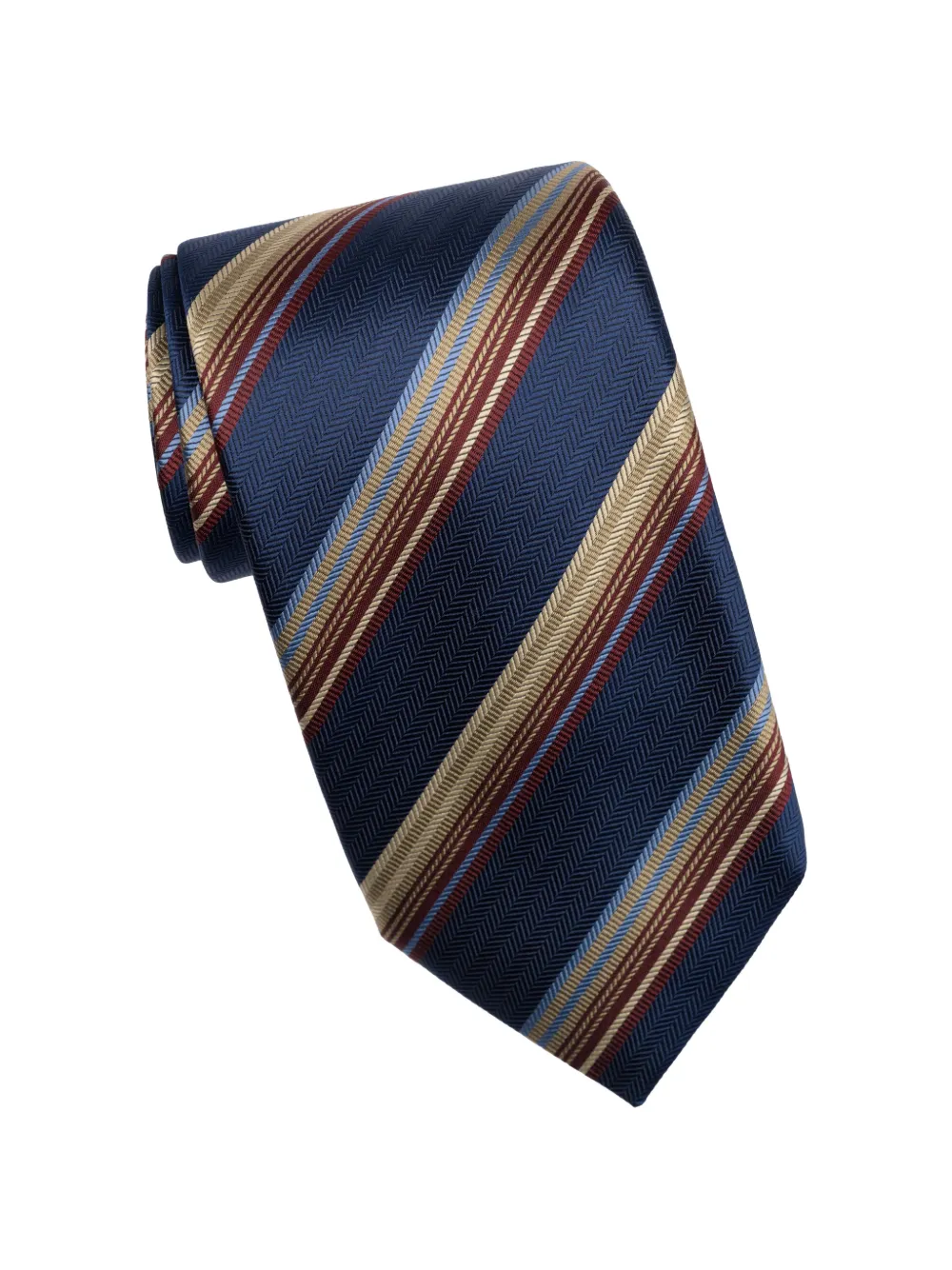 Elizabetta Murano striped silk tie - Blu