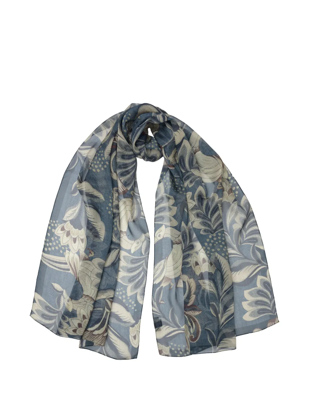 Elizabetta Delfina floral-print scarf - Blu