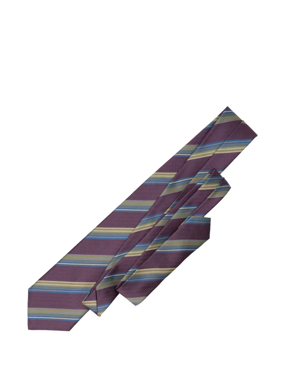 Elizabetta Murano striped silk tie - Viola