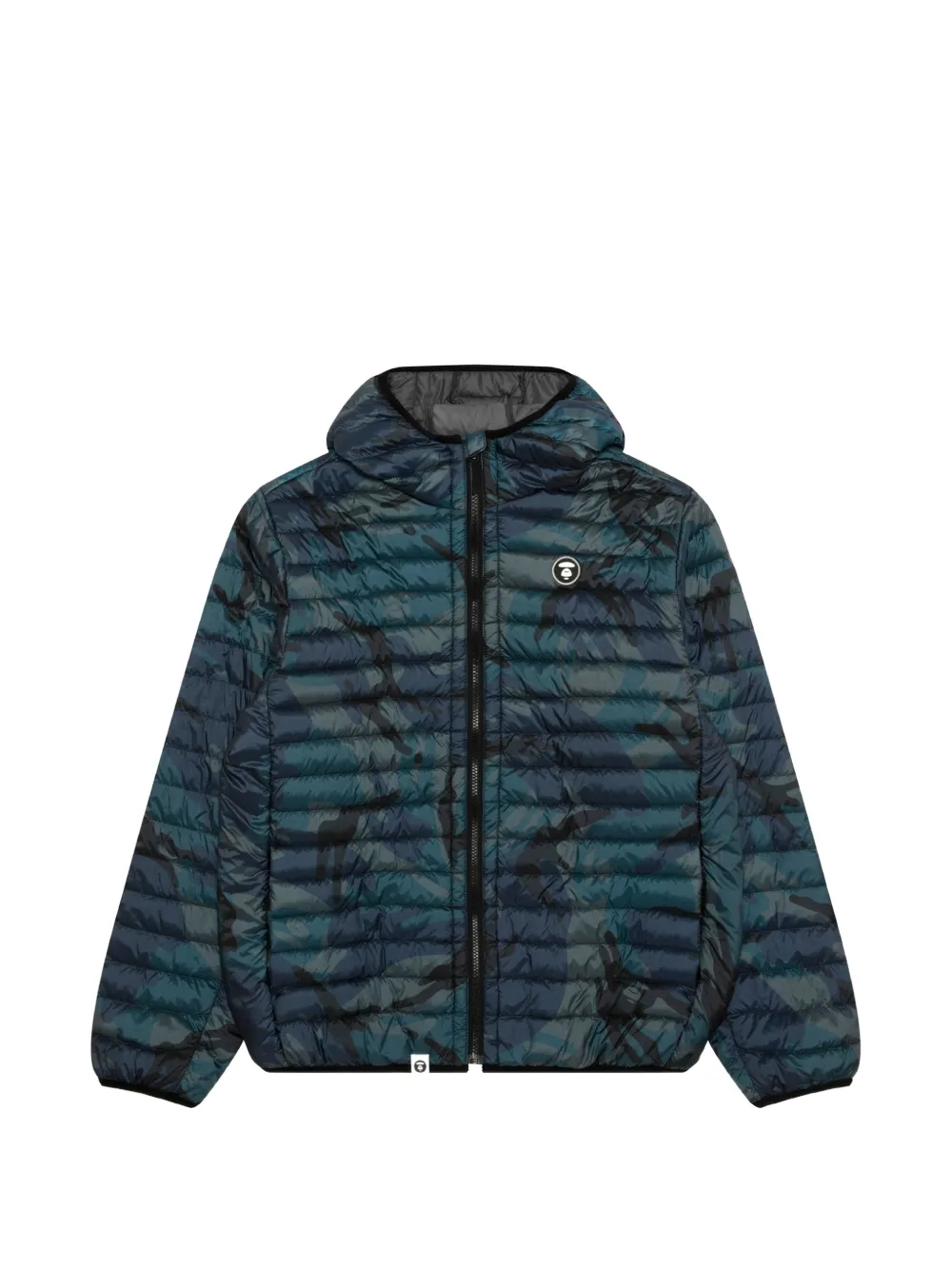 AAPE BY *A BATHING APE® Moonface camo-print padded jacket - Blue