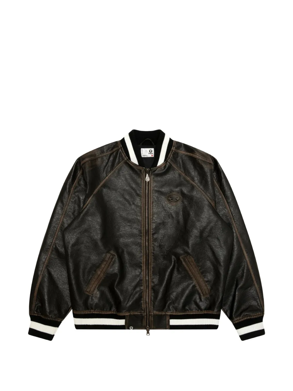 AAPE BY *A BATHING APE® AAPEUNVS Moonface bomber jacket - Black
