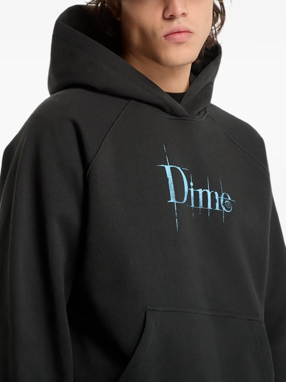 dime Bella hoodie met logo-print Zwart