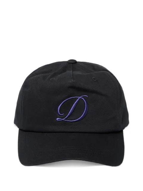 dime cursive D Worker cap