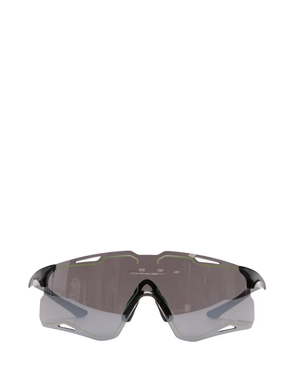 Oakley CYBR Lightning geometric-frame sunglasses Zwart