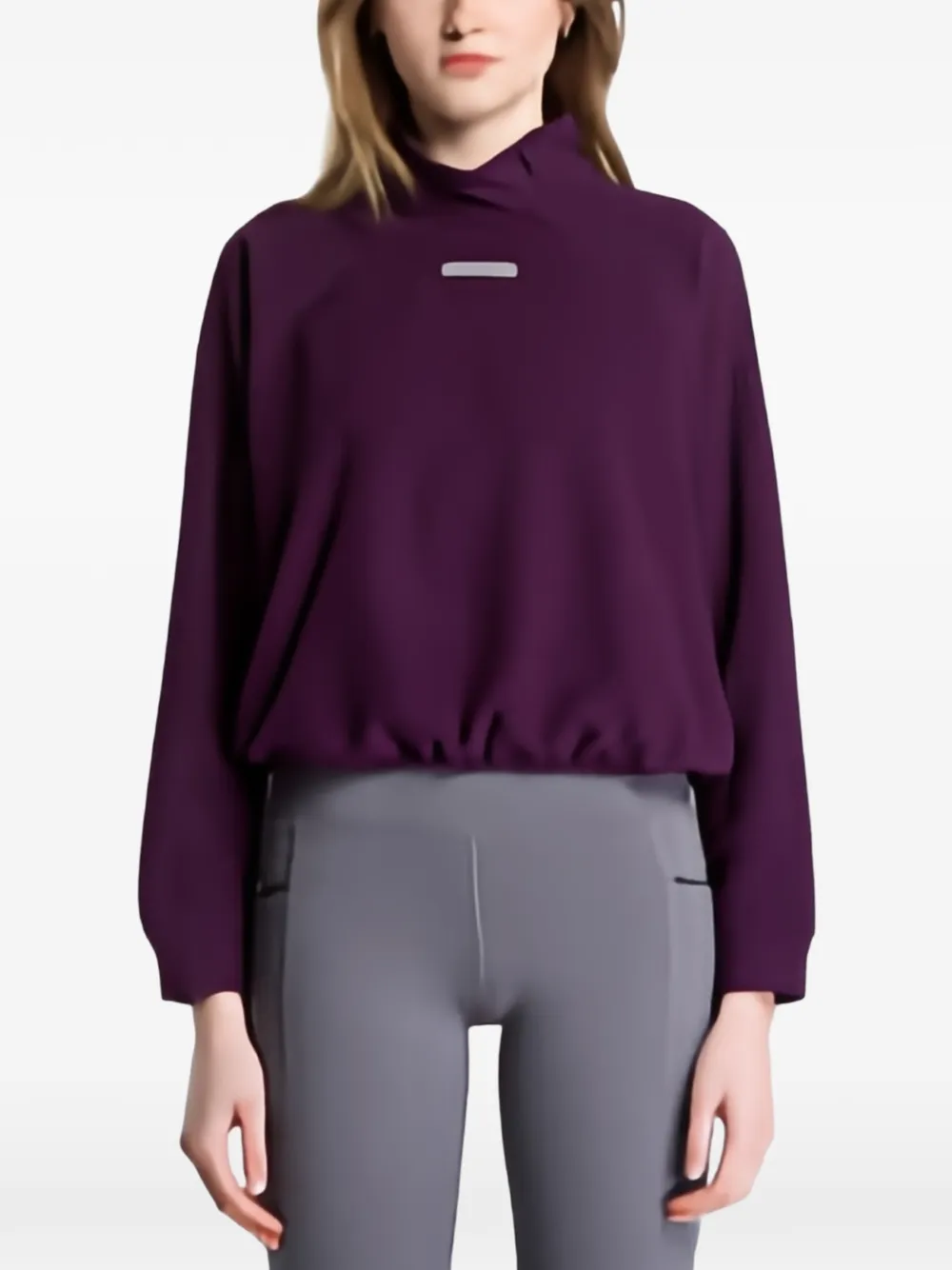 Under Armour Performance Fleece asymmetric quarter-zip sweater Paars