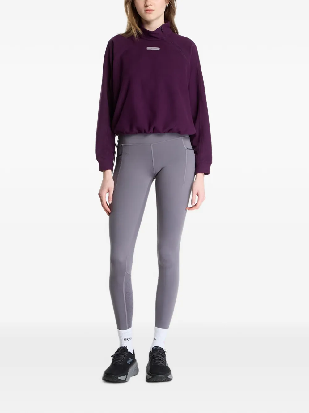 Under Armour Performance Fleece asymmetric quarter-zip sweater Paars