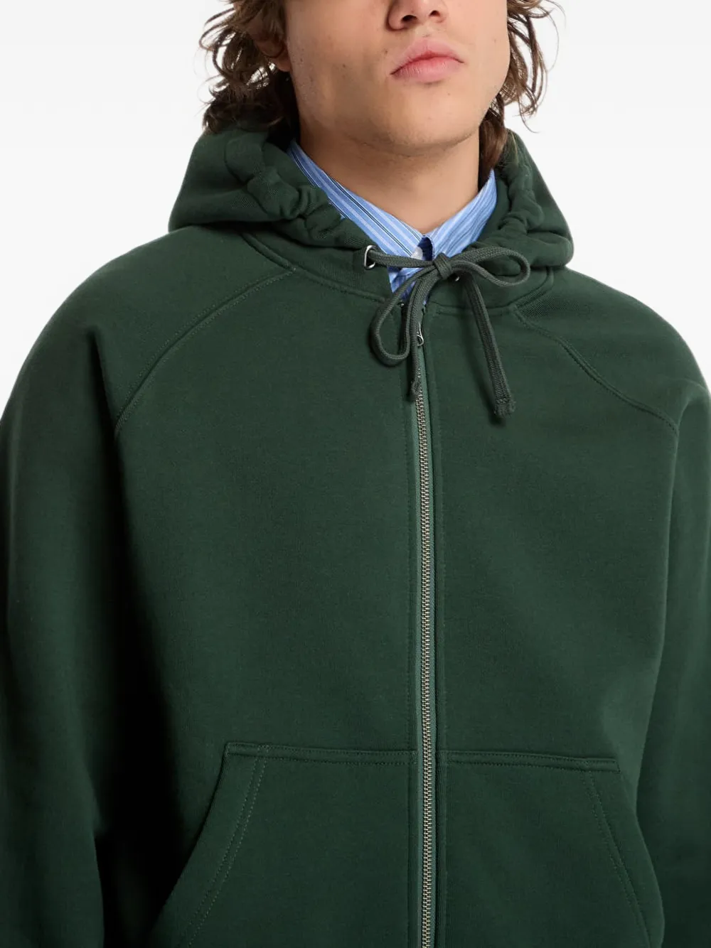 dime Spinal hoodie met logo-print Groen