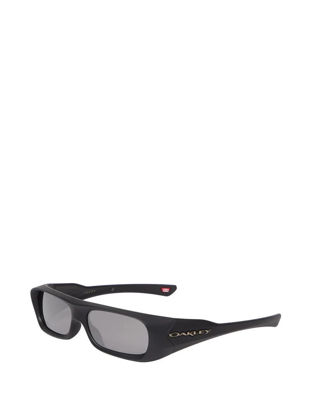 Oakley Permian rectangle-frame sunglasses Zwart