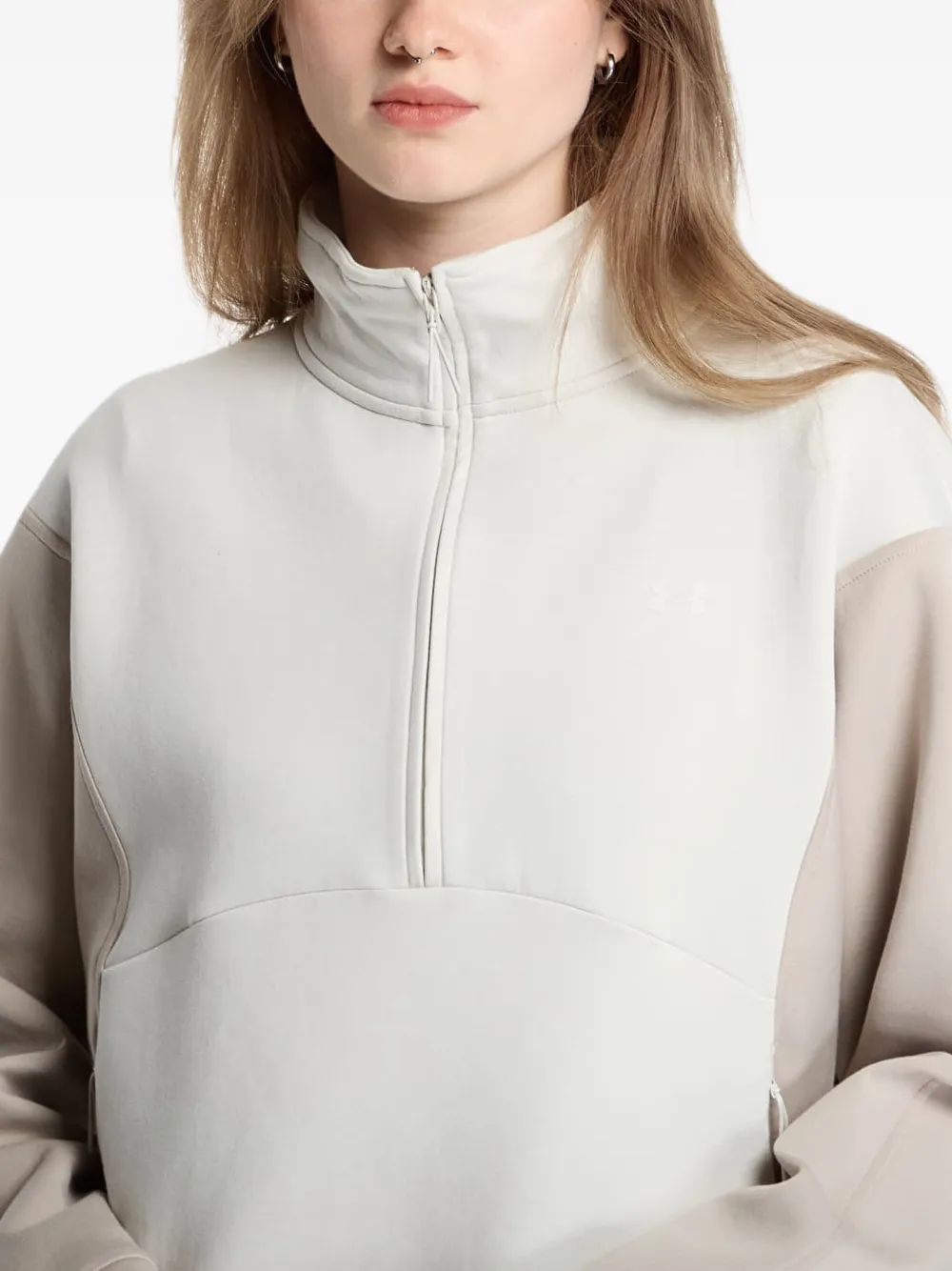 Under Armour Unstoppable Fleece half-zip sweater Wit