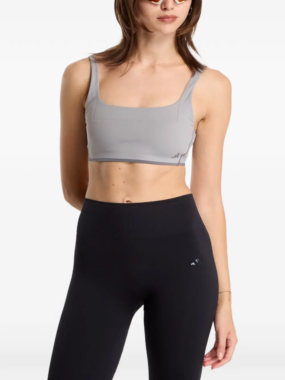 adidas by Stella McCartney x entire studios Optime Training low-support bra - Grigio