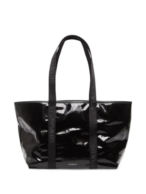 Off-White Jitney logo-strap tote bag