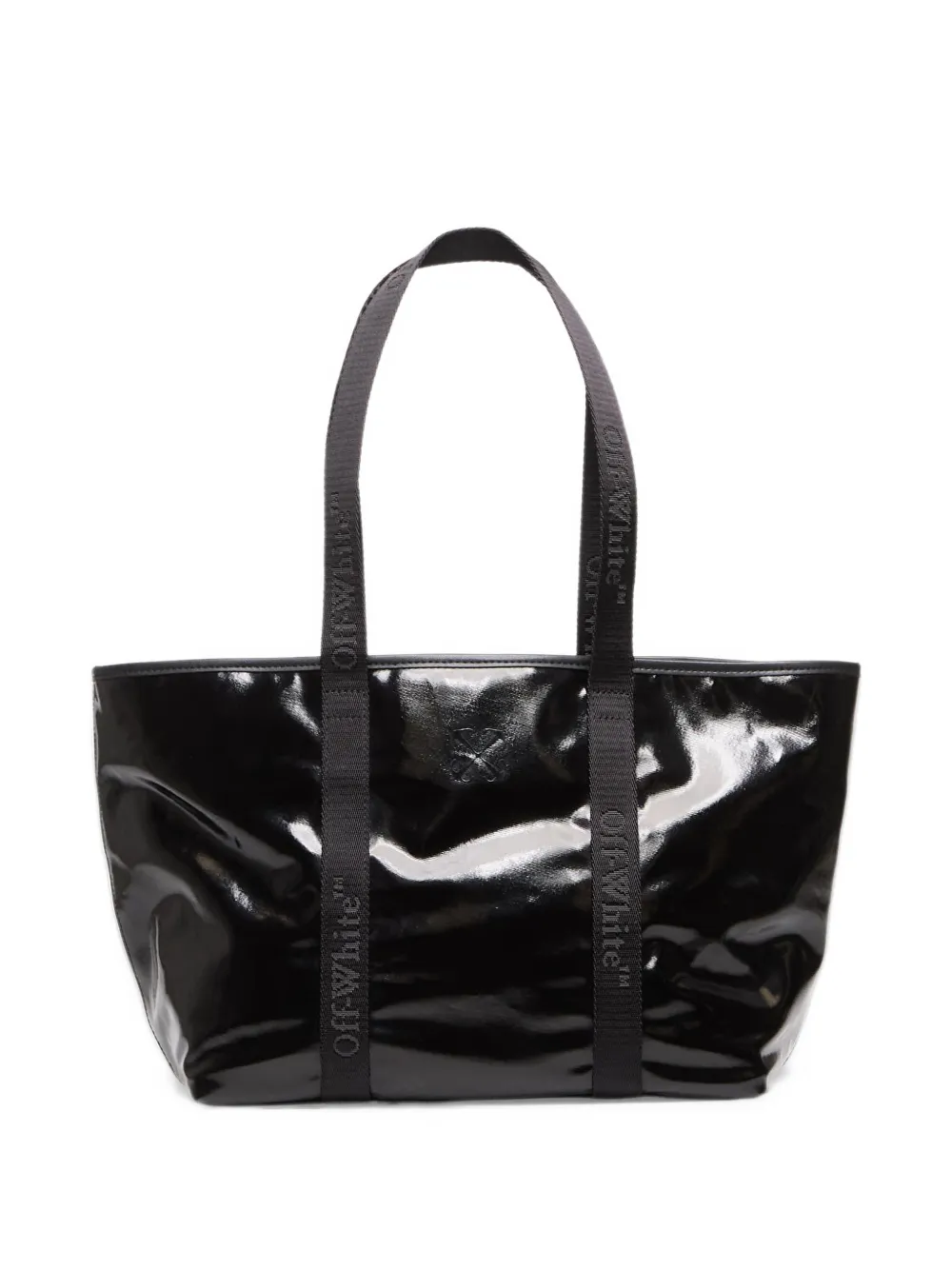 Off-White Jitney logo-strap tote bag Zwart