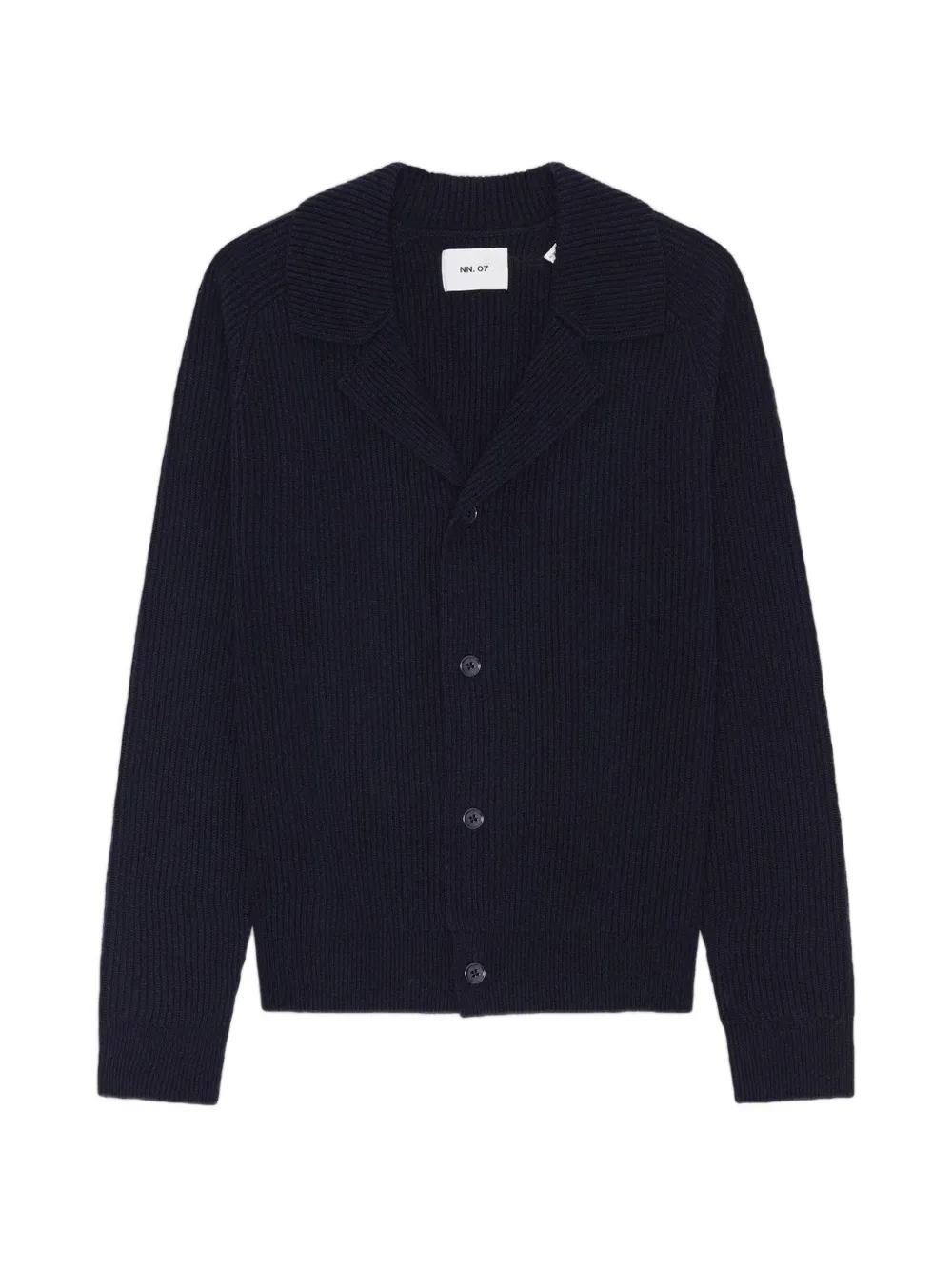 NN07 Shane rib-knit cardigan - Blu