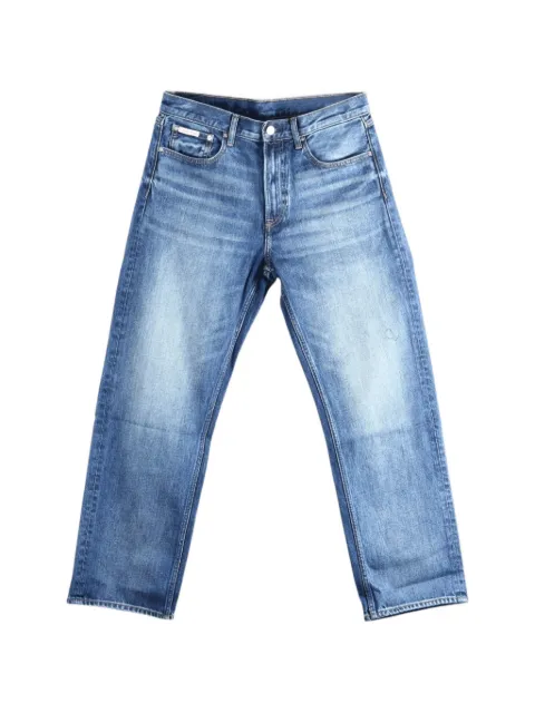 Calvin Klein faded straight-leg jeans