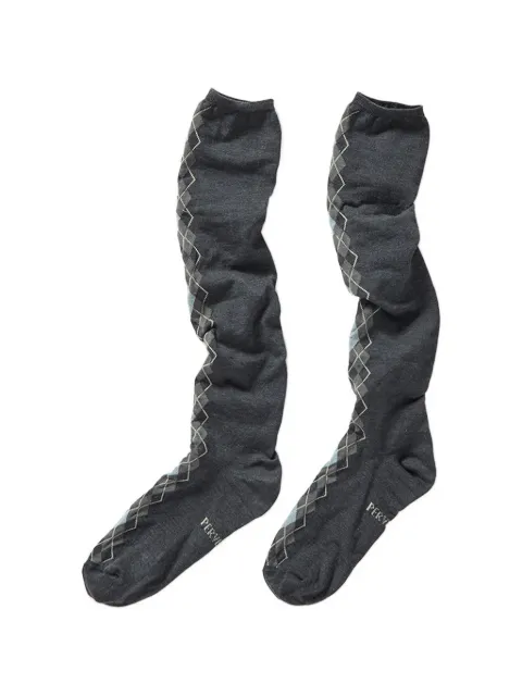 PERVERZE Argyle line socks