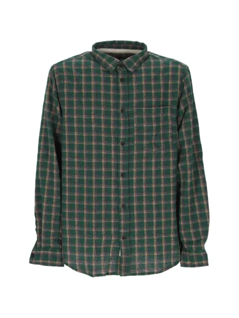 ANERKJENDT check-pattern patch-pocket shirt