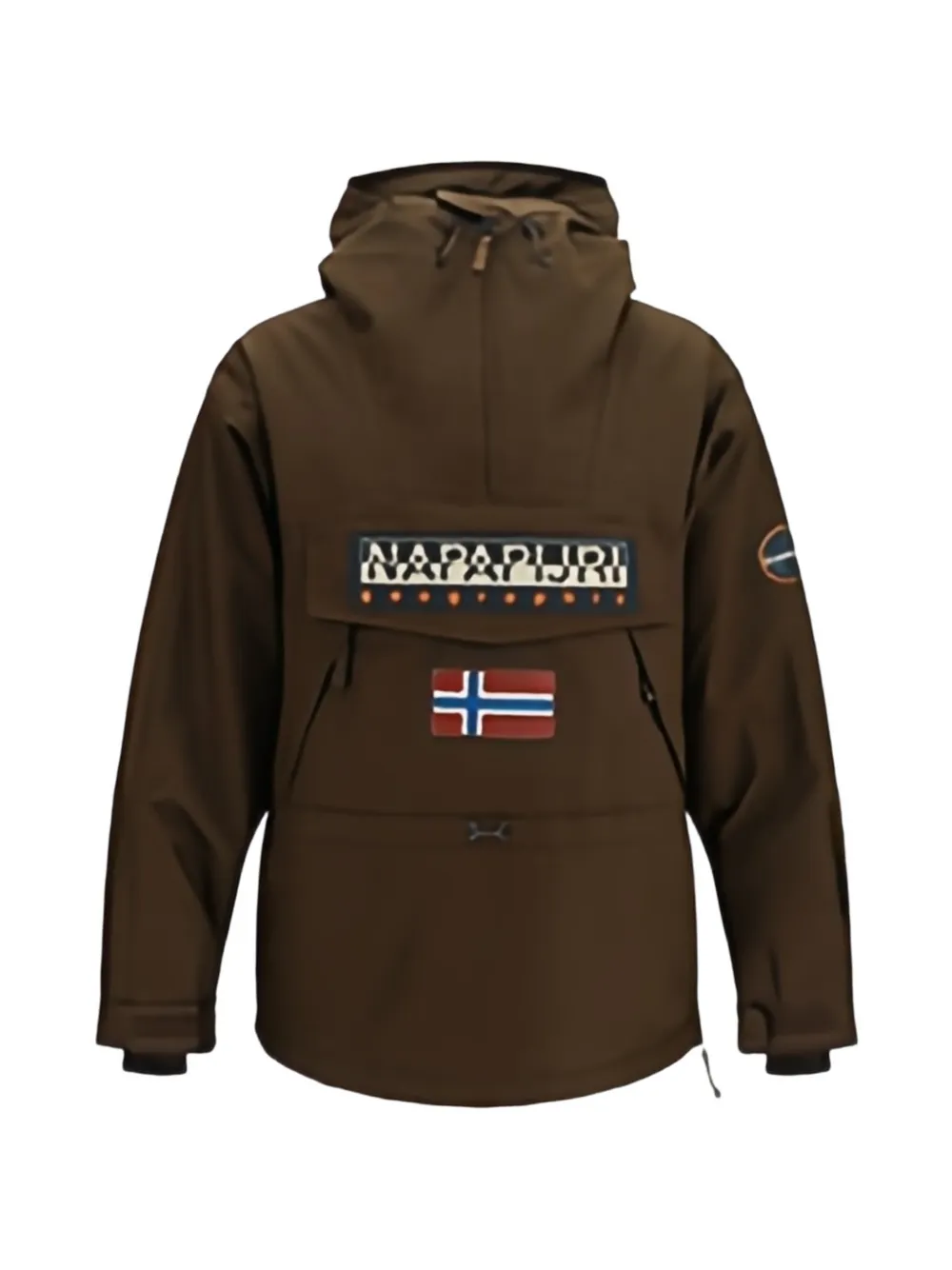 Napapijri Skidoo logo-patch ski hoodie Bruin