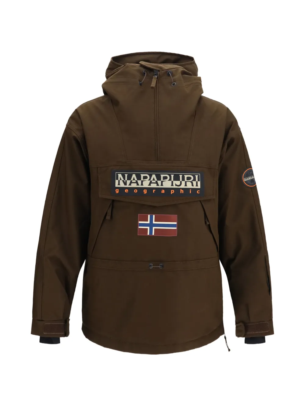 Napapijri Skidoo logo-patch ski hoodie Bruin