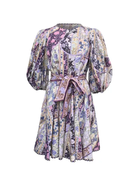 ZIMMERMANN vestido corto Celestial con estampado floral