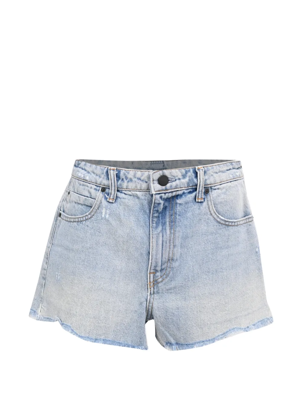 Pre-Owned Alexander Wang Bite raw-hem denim shorts - Blu
