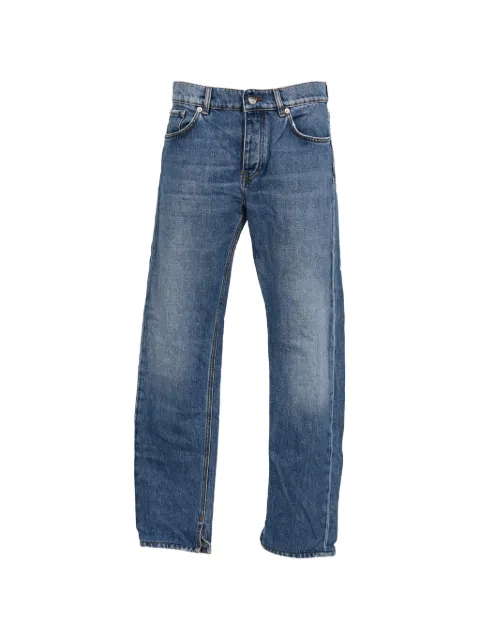 GANNI faded straight-leg jeans
