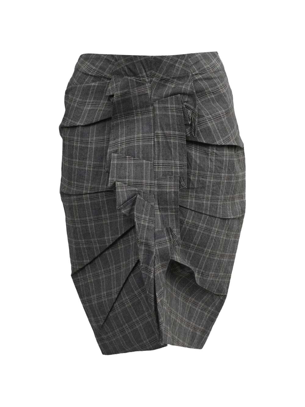 Isabel Marant Vintage Noora Prince of Wales-check skirt - Grigio