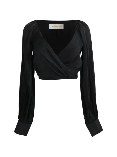 ZIMMERMANN wrap cropped top