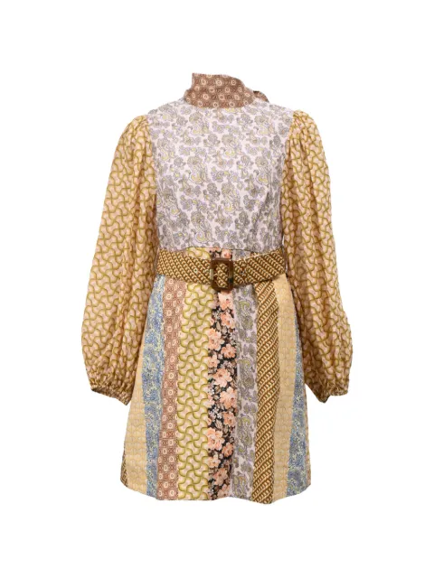 ZIMMERMANN belted printed dress