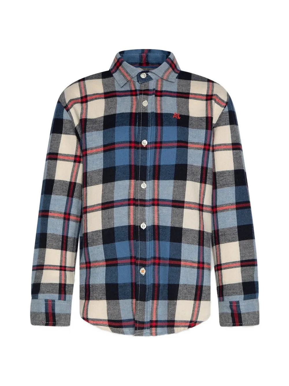 AO76 Alan Millow check-pattern shirt - Blue