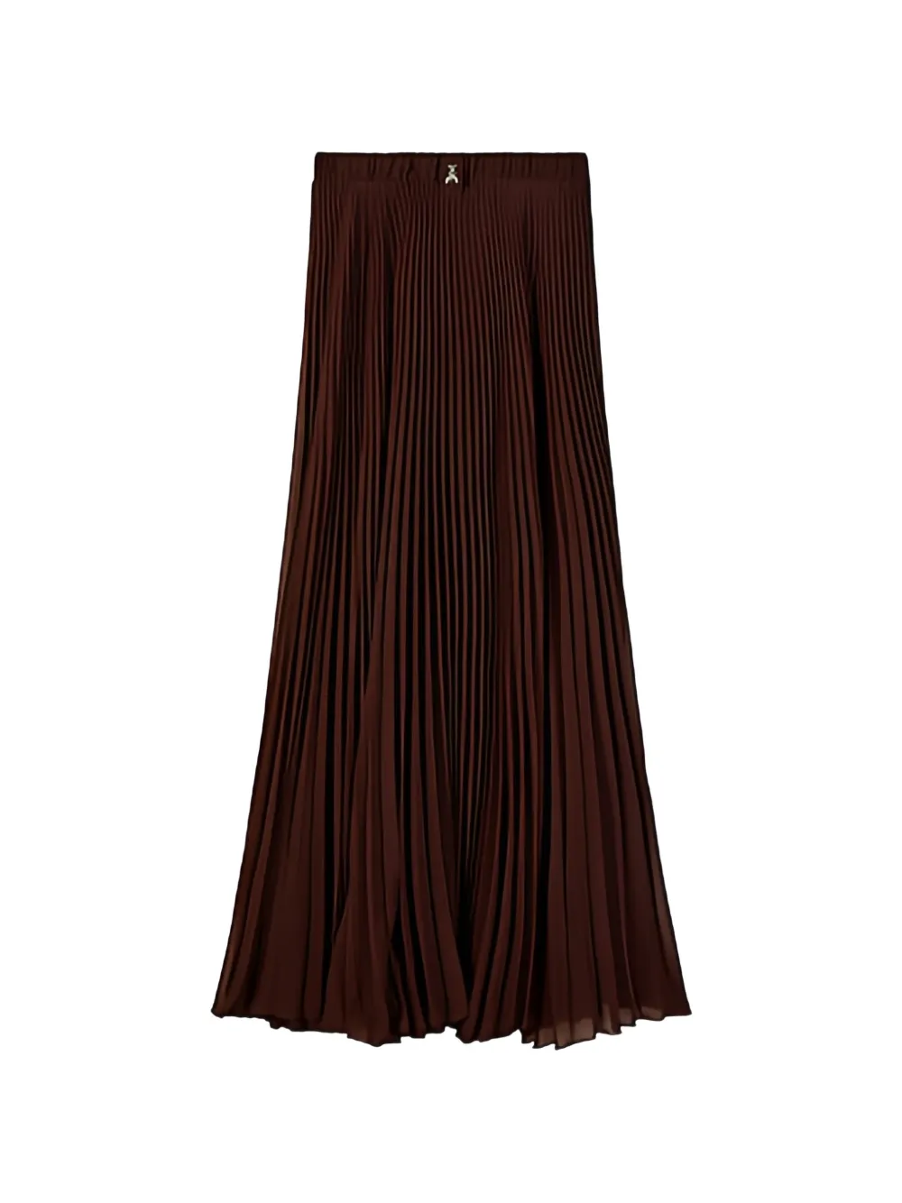 Patrizia Pepe flared pleated maxi skirt - Rosso