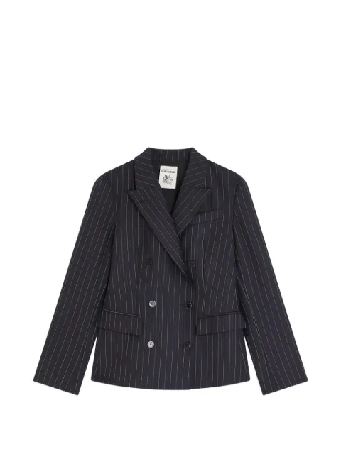 Semicouture Janel pinstripe double-breasted blazer