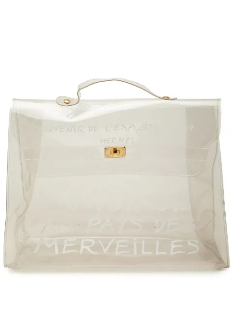 Hermès Pre-Owned 1990-2020 Vinyl Souvenir De L Exposition Kelly handbag