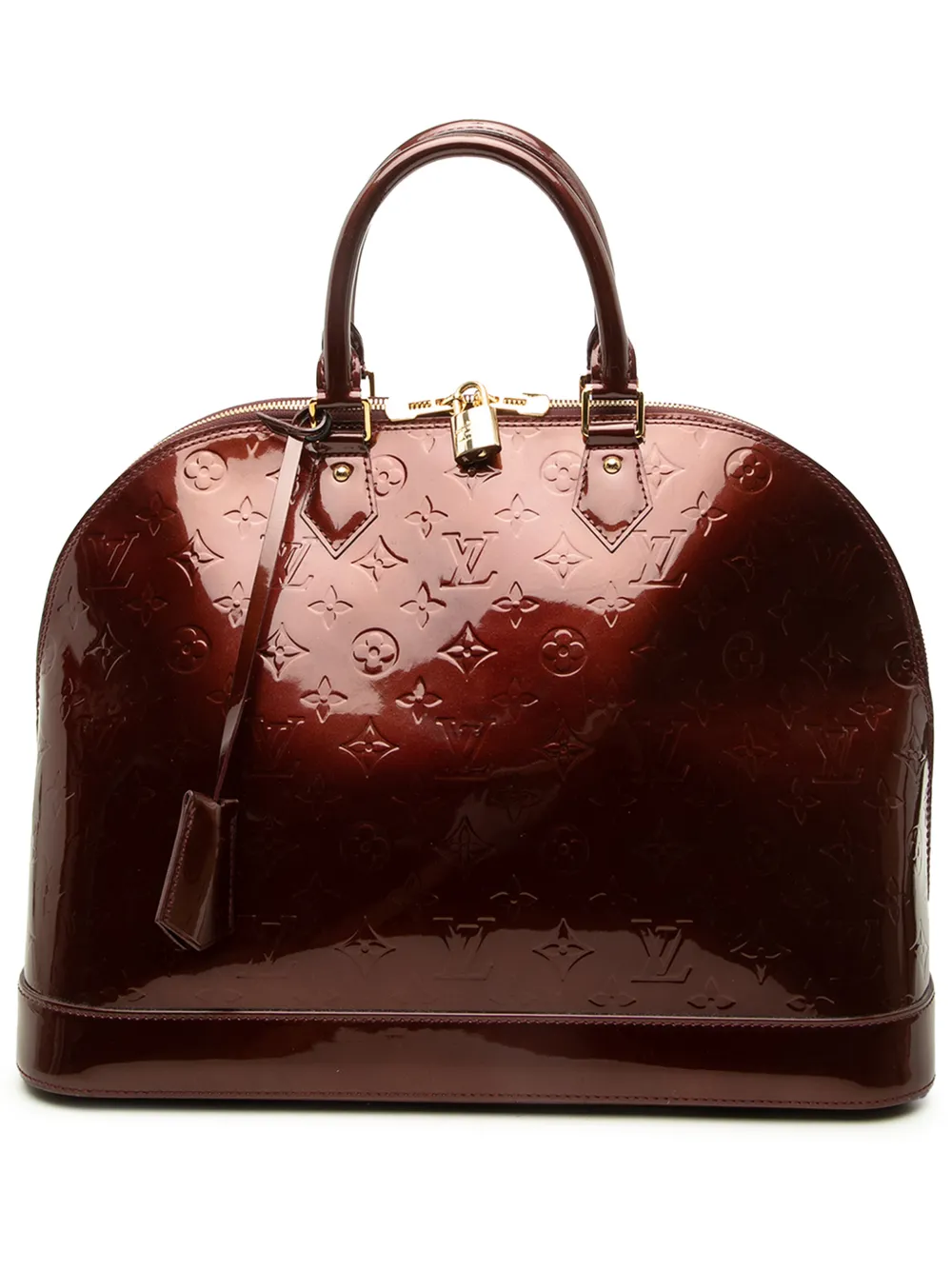 Louis Vuitton Pre-Owned 2010 Monogram Vernis Alma GM handbag - Rosso