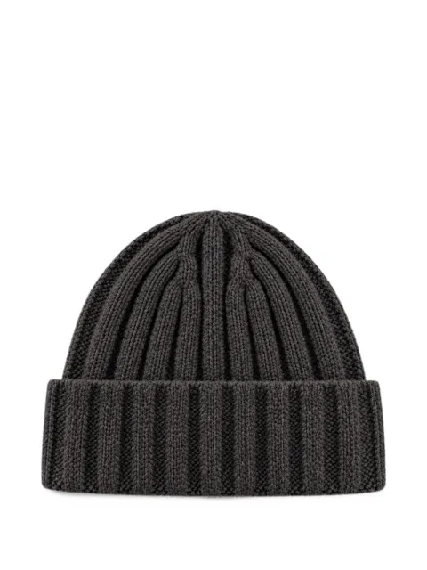 FRANZESE COLLECTION ribbed-knit turn-up beanie hat