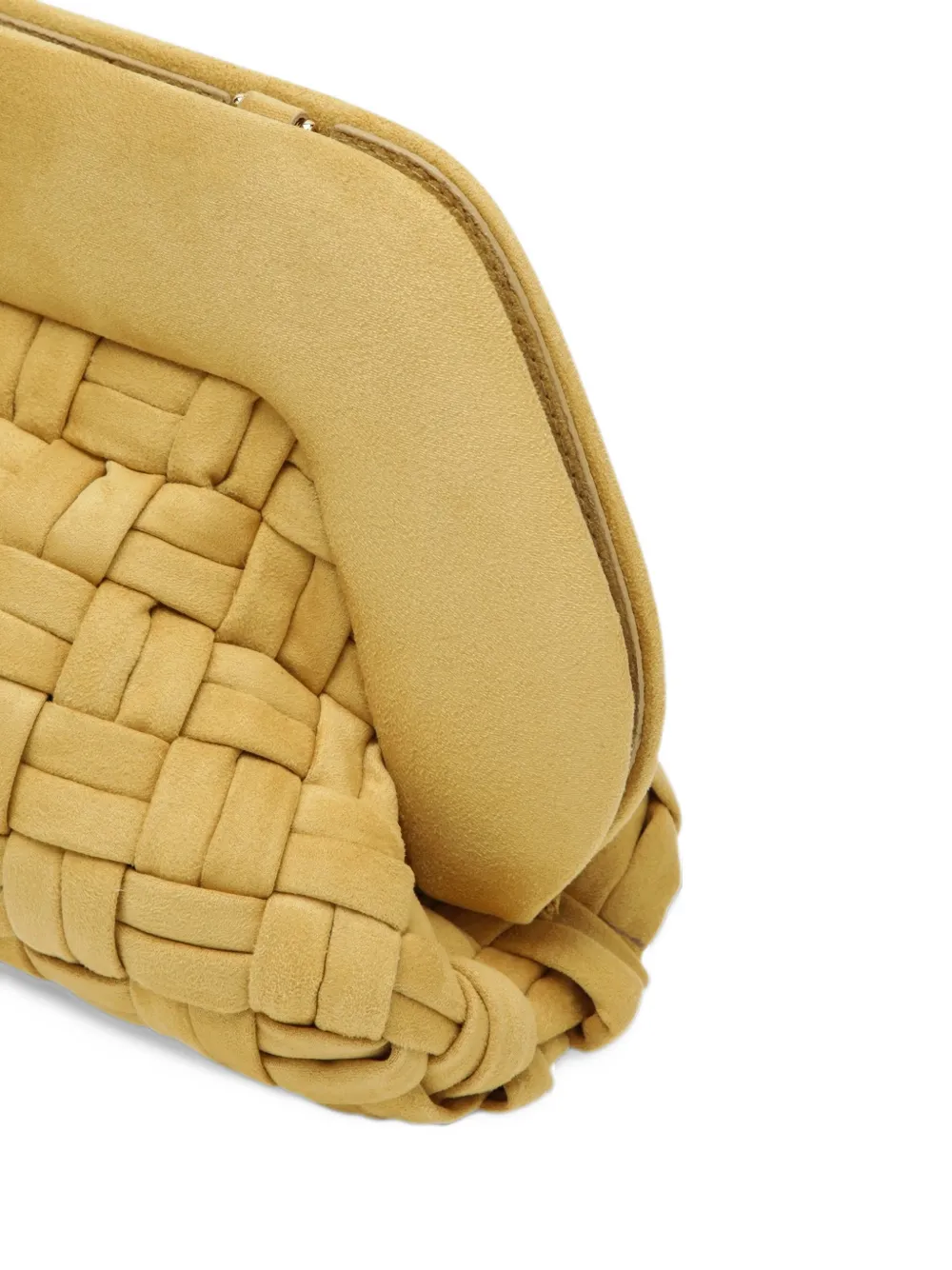 Themoirè Bios woven clutch bag Geel